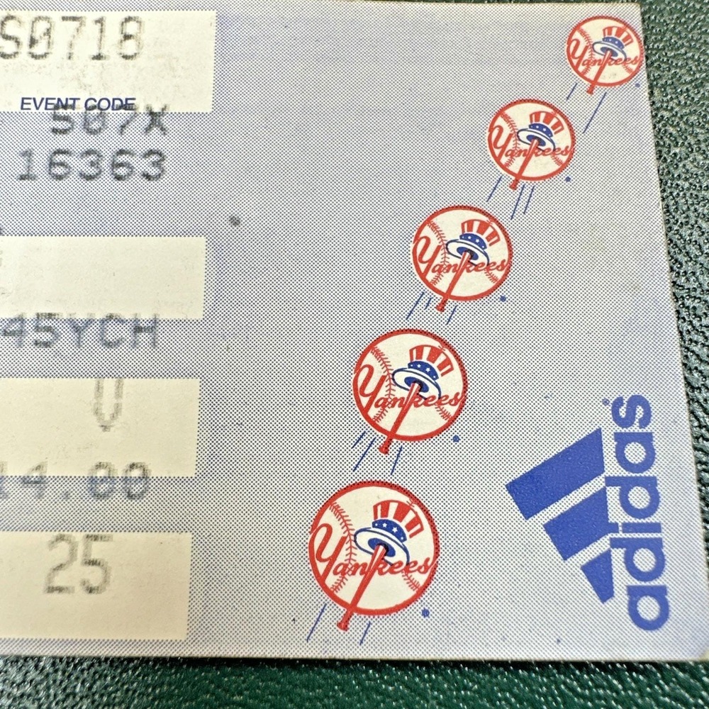 1999 D Cone Perfect Game Ticket Stub 7/18/99 NY Yankees Yogi Berra Day+Chase Crd - Picture 6 of 12